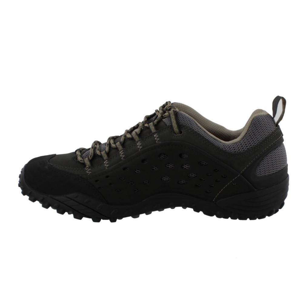 MERRELL INTERCEPT J73703 SMOOTH BLACK - Bigfootshoes